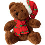 Peluche ours assis 9 cm Marronmarron