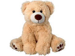 Peluche ours beige assis 15 cm
