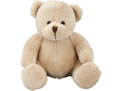 Peluche ours beige assis 16 cm