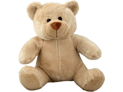 Peluche ours beige assis 20cm
