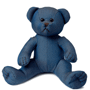 Peluche ours bleu assis 20 cm Au choixbleu moyen