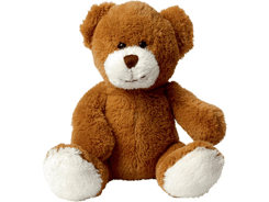 Peluche ours brun assis 15 cm