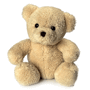 Peluche ours crème assis 14 cm Au choixcrème