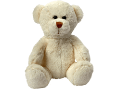 Peluche ours crème assis 15 cm