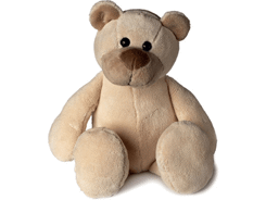 Peluche ours crème assis 19 cm