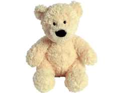 Peluche ours crème assis 22cm