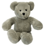 Peluche ours gris assis 13 cm Grisgris