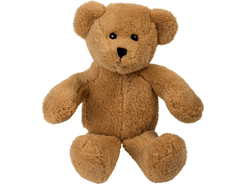 Peluche ours marron assis 13 cm