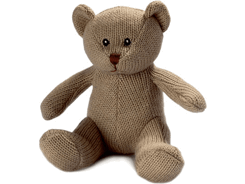 Peluche ours marron assis 13cm