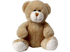 Peluche ours marron assis 15 cm