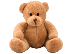 Peluche ours marron assis 16 cm