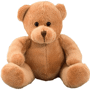 Peluche ours marron assis 16 cm Marronmarron