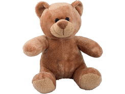 Peluche ours marron assis 20 cm