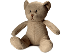 Peluche ours marron assis 20cm