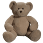 Peluche ours marron assis 28cm Au choixbeige