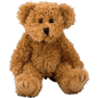 Peluche ours roux assis 13cm Marronmarron