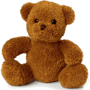 Peluche ours roux assis 14 cm Marronmarron