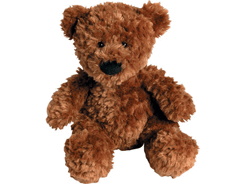 Peluche ours roux assis 22cm