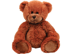 Peluche ours roux assis 28cm