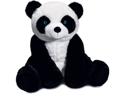 Peluche panda assis 30 cm