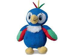 Peluche perroquet bleu