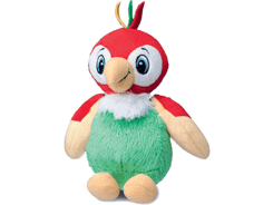 Peluche perroquet vert