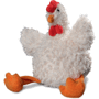 Peluche poule assis 20 cm Au choixblanc cassé