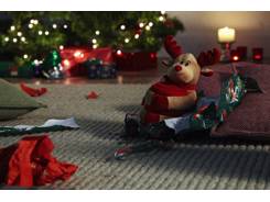 Peluche renne et son plaid