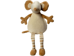Peluche souris assis 14 cm