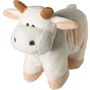 Peluche vache 32x28 cm Au choixrose/blanc