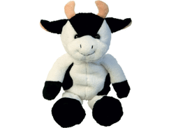 Peluche vache assis 15 cm