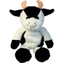 Peluche vache assis 15 cm Au choixnoir/blanc