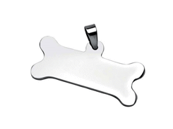 Pendentif acier os - 20x43 mm