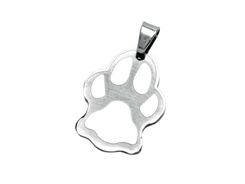 Pendentif acier patte