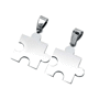 Pendentif acier puzzle Au choixargenté