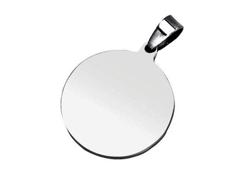 Pendentif acier rond - d=25 mm