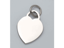 Pendentif charms coeur - 21x28 mm