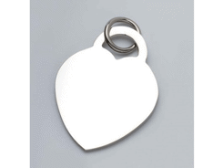 Pendentif charms coeur - 27x35 mm