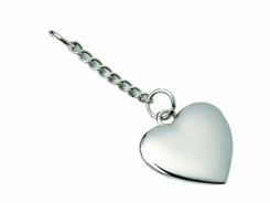 Pendentif coeur avec chainette
