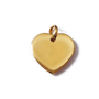 Pendentif coeur bombe plaque or personalisable Dorédoré