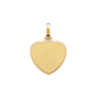 Pendentif coeur plaque or personalisable Dorédoré