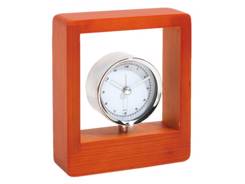 Pendule de bureau publicitaire bois massif