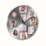 Pendule murale cadre photo Au choixSilver
