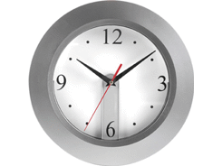 Pendule murale en plastique publicitaire