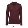 Polo sol's perfect lsl women RougeOxblood chiné