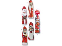Petit père Noël en chocolat publicitaire standard