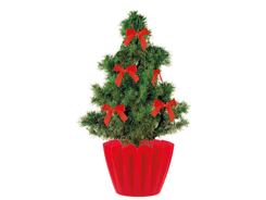 Petit Sapin Cadeau Noeuds 20-30 cm, en emballage i