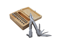 Pince 'pro', 43 fonctions, avec coffret bois