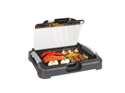 Plancha et gril avec couvercle