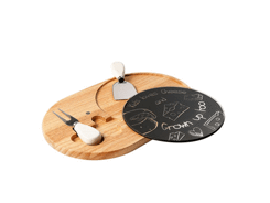 Plateau à fromage avec 2 ustensiles Kitchen Artist